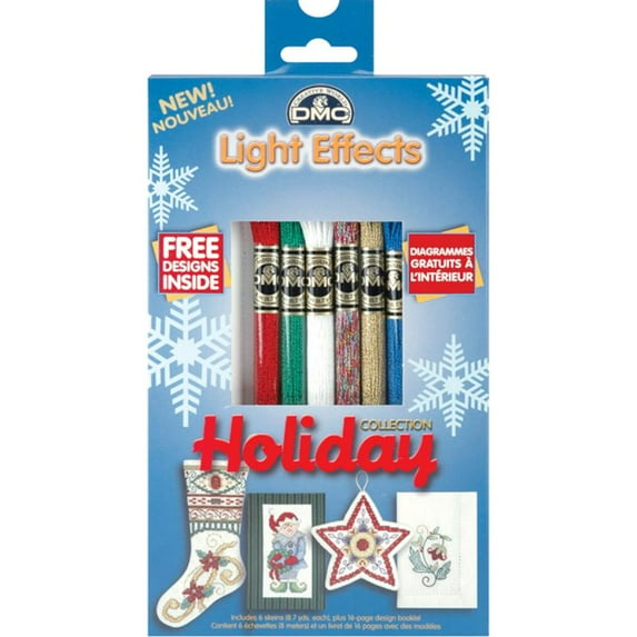 DMC Light Effects Floss Pack 8.7yd 6/Pkg-Holiday, Pk 1, DMC