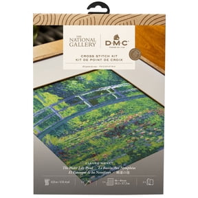 DMC Mindful Making Advanced Cross Stitch Kit-The Water Lily Pond Monet