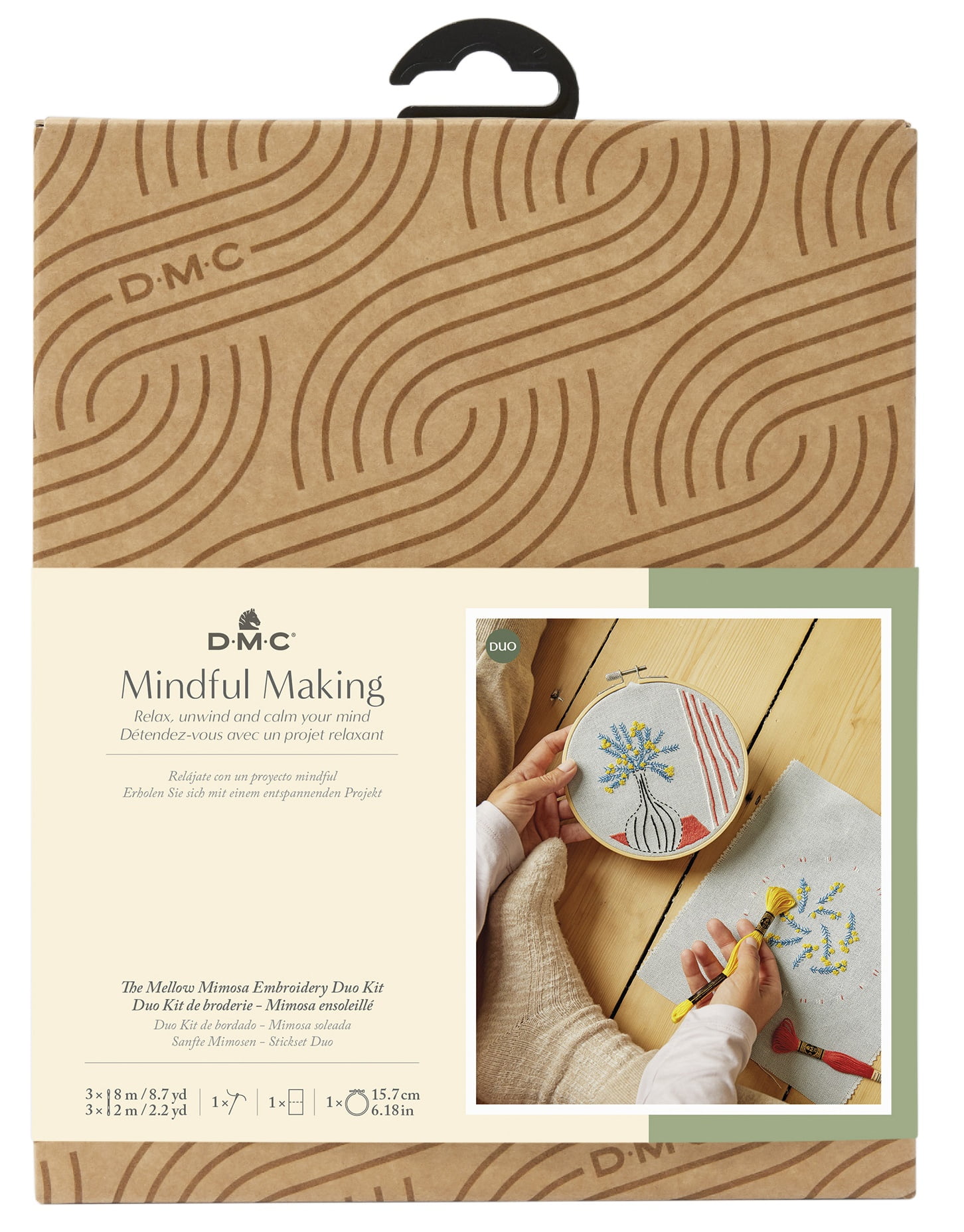 dmc-mindful-making-embroidery-duo-kit-mellow-mimosa-walmart