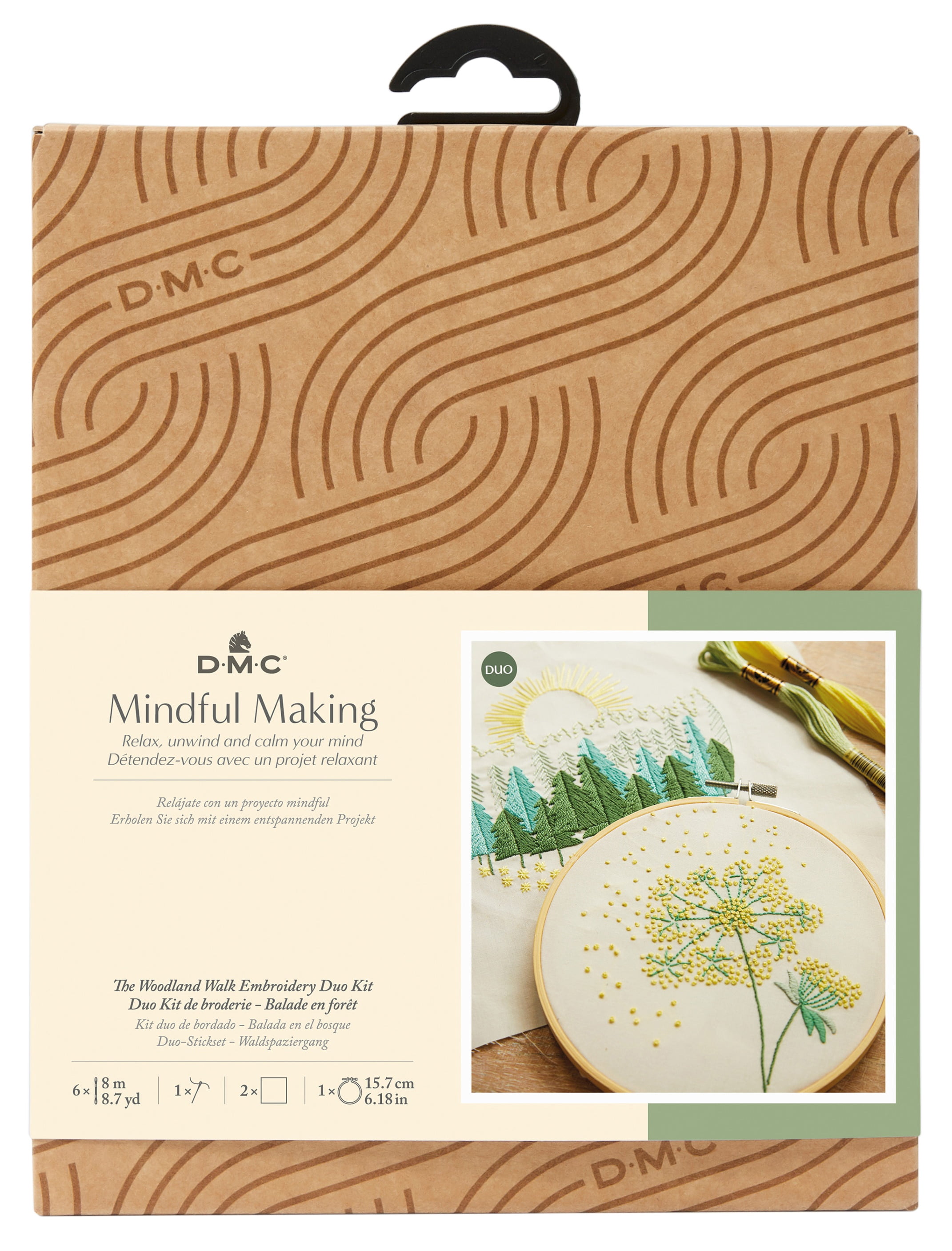 DMC Mindful Making Embroidery Duo Kit-Woodland Walk