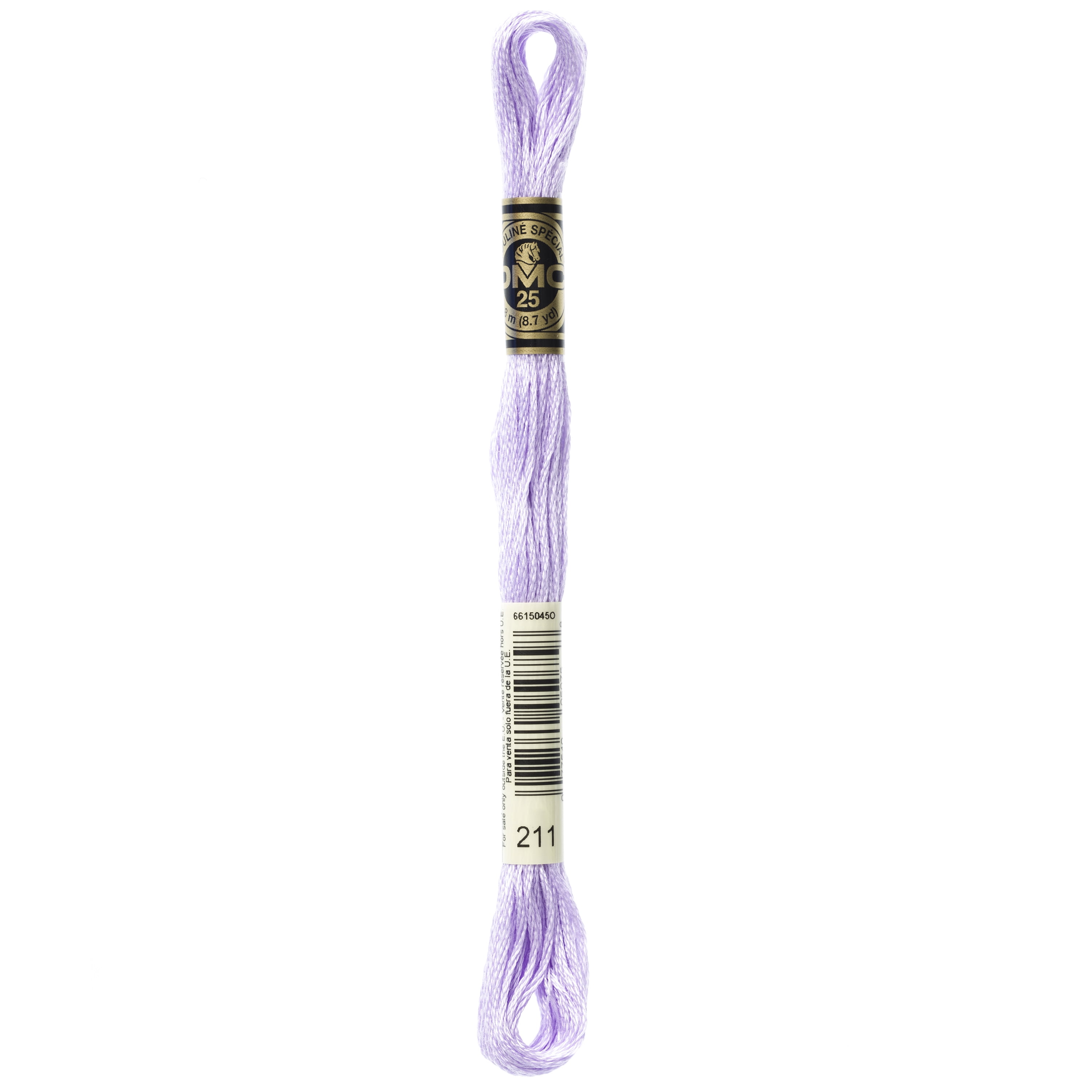 DMC Mouline 117-211 Six-Strand Embroidery Thread, Light Lavender, 8.7-Yards