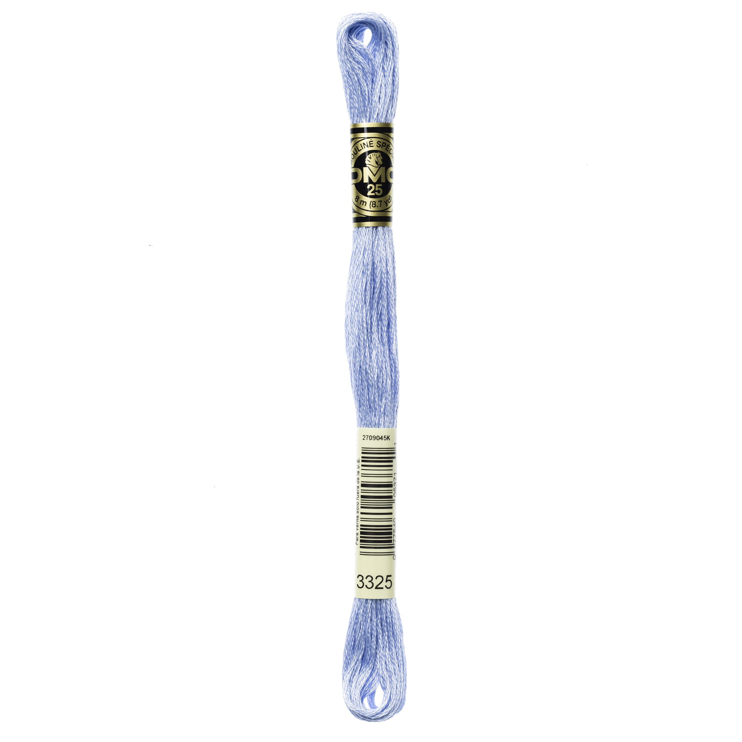 DMC Mouline 117-3325 Six-Strand Embroidery Thread, Light Baby Blue, 8.7-Yards