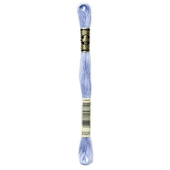 DMC Mouline 117-3325 Six-Strand Embroidery Thread, Light Baby Blue, 8.7-Yards