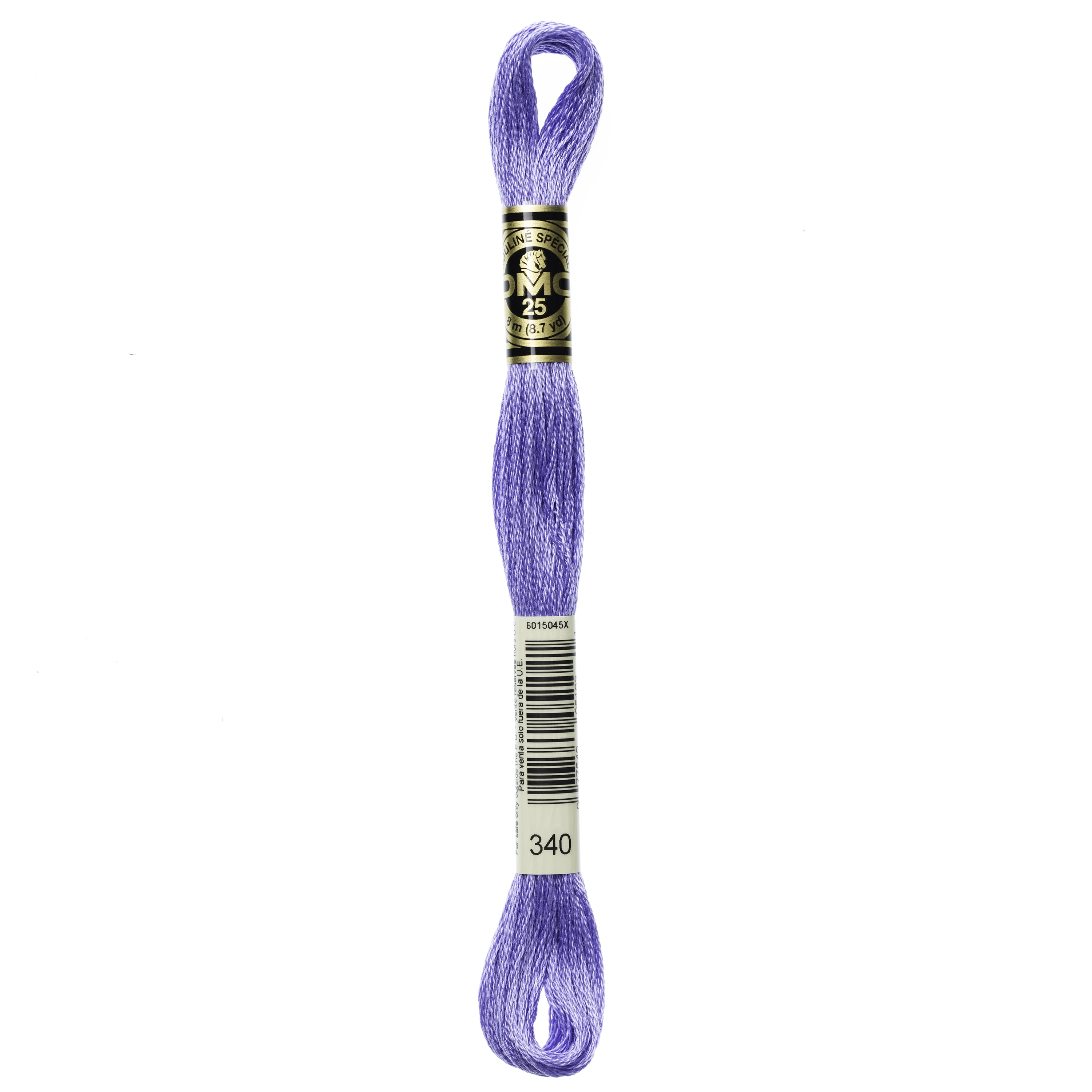 DMC Mouline 117-340 Six-Strand Embroidery Thread, Medium Blue Violet, 8.7-Yards