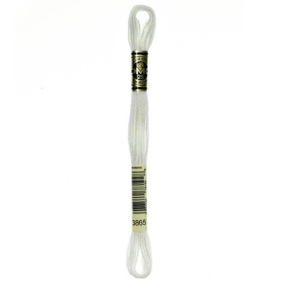 DMC Mouline 117-3865 Six-Strand Embroidery Thread , Winter White, 8.7-Yards