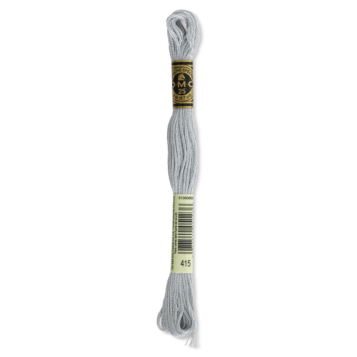 DMC Embroidery Floss - Dark Pewter Grey 413 - Felt Paper Scissors