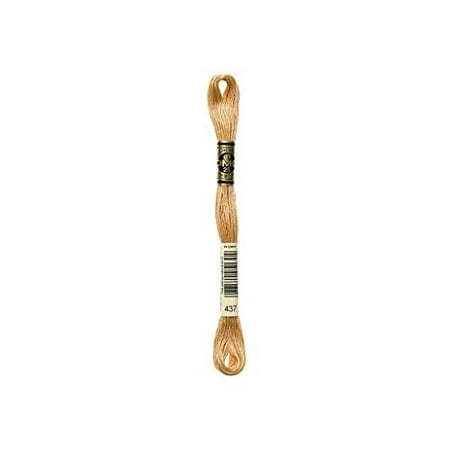 DMC Mouline 117-437 Six-Strand Embroidery Thread, Light Tan, 8.7-Yards