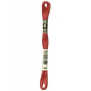 DMC Mouline 117-666 Six-Strand Embroidery Thread, Bright Red, 8.7-Yards