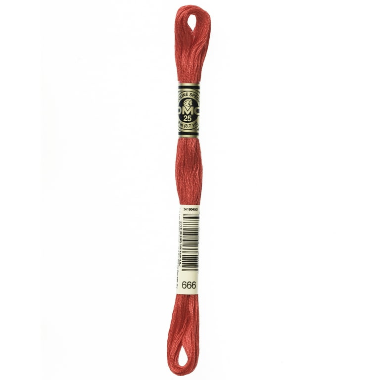 Generic Embroidery Thread DMC Mouliné 117-666 Six-Strand