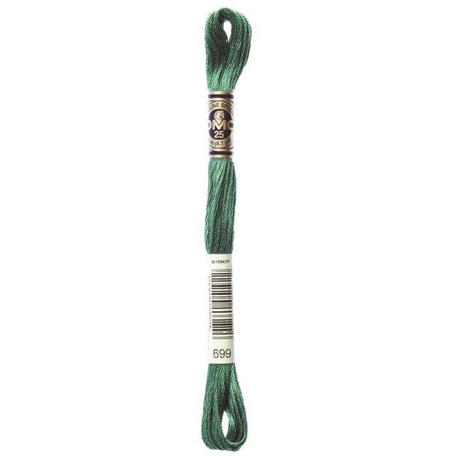 DMC Embroidery Floss – Medium Olive Green (Color #117-733), 6-Strand Cotton Thread, 8.7-Yard Skein