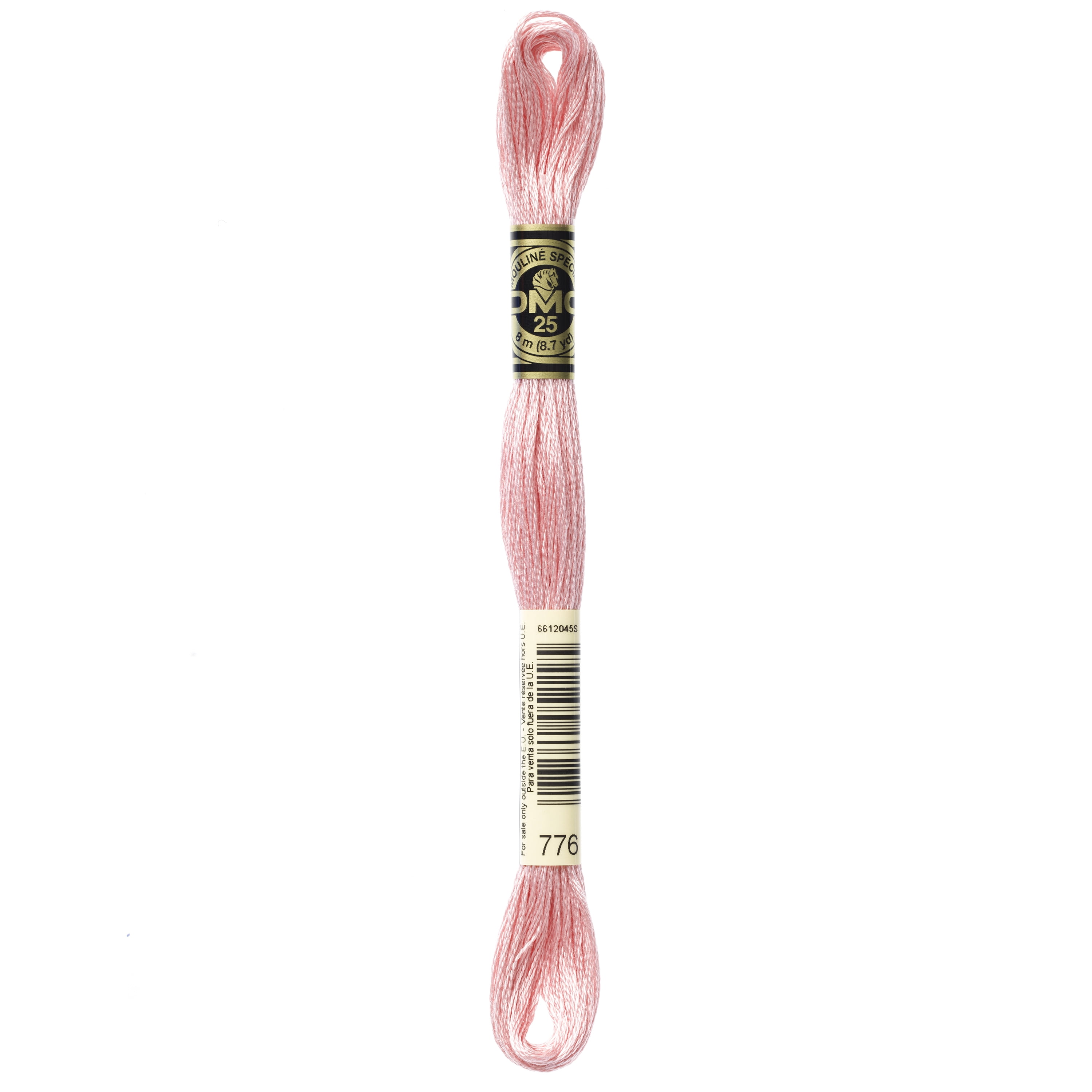 DMC Mouline 117-776 Six-Strand Embroidery Thread, Medium Pink, 8.7-Yards