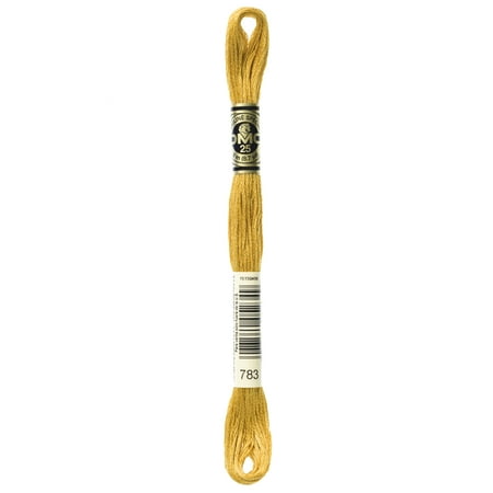 DMC Mouline 117-783 Six-Strand Embroidery Thread, Medium Topaz, 8.7-Yards