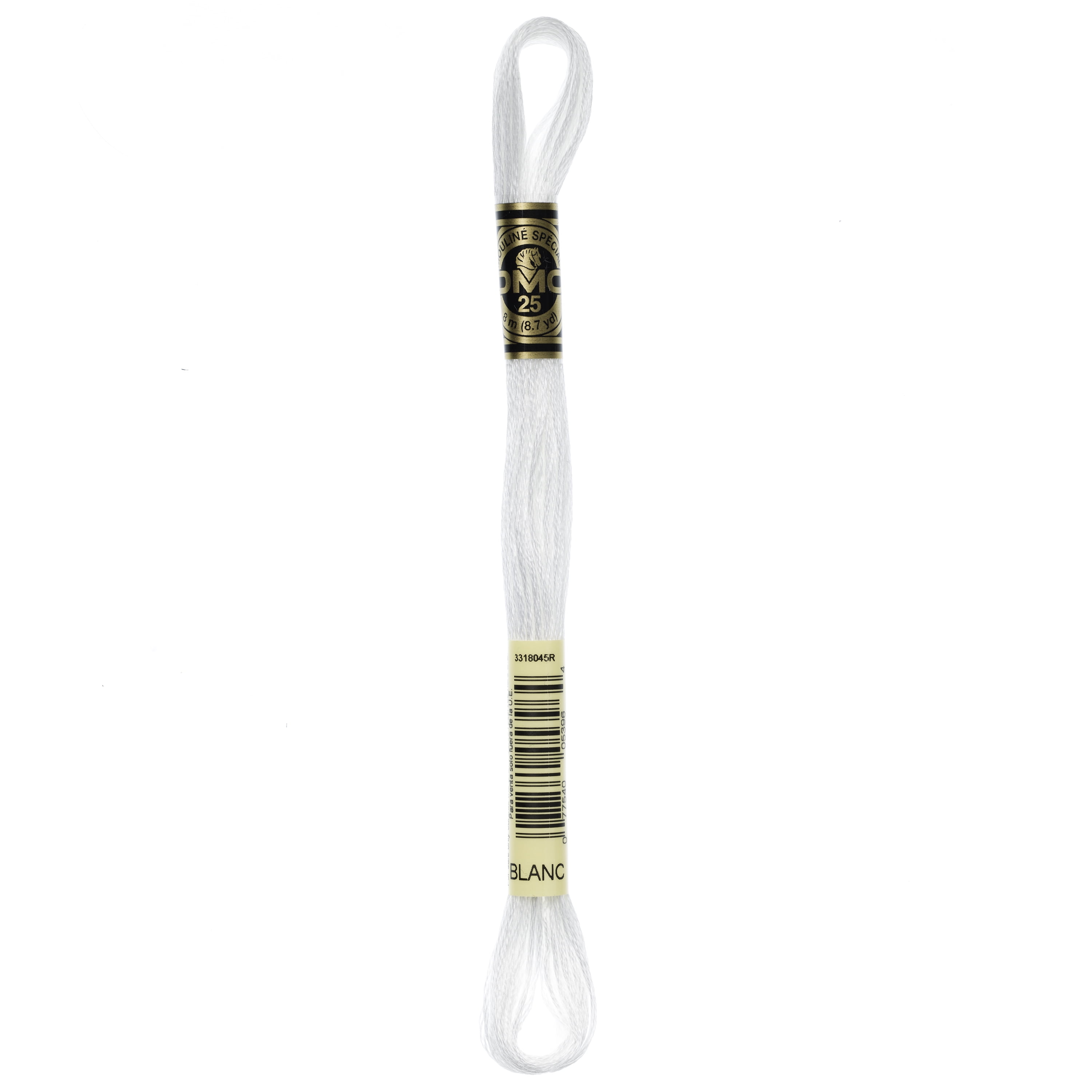 DMC Embroidery Thread White 6-Strand Divisible Cotton for Cross-Stitch ...