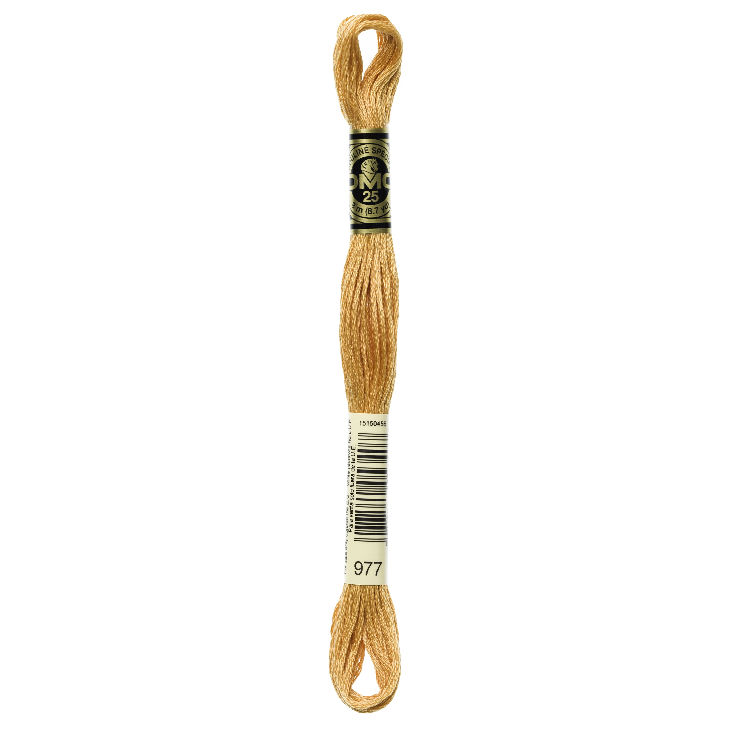 DMC Mouline 117-977 Six-Strand Embroidery Thread, Light Golden Brown, 8.7-Yards
