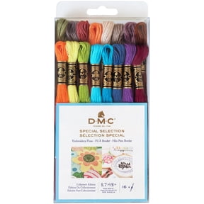 DMC Embroidery Floss pack - Special Selection - 8.7 Yards - 16 Skeins (8.7 yds)