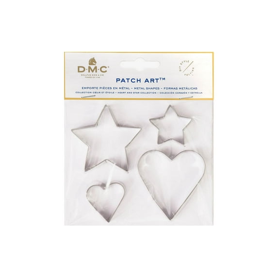 DMC Patch Art Metal Shapes Hearts & Stars
