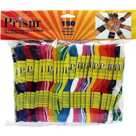 DMC Prism Craft Floss XL Pack 8.7yd 150/Pkg-Assorted Colors