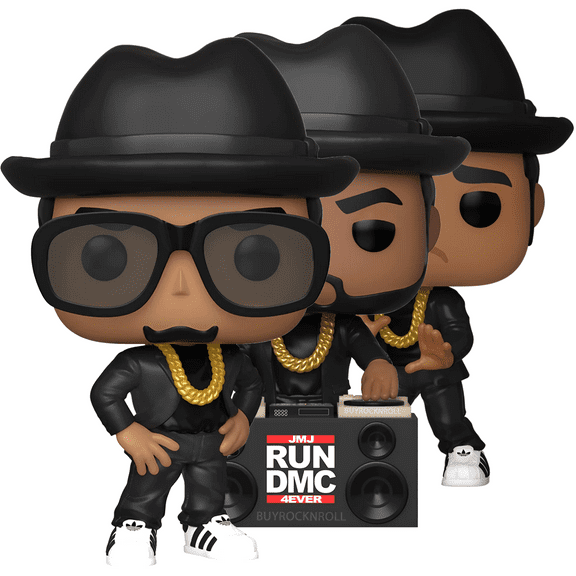 DMC RUN DMC Jam Master Jay Handpicked 2020 Vinyl Figures Set, 3.75"