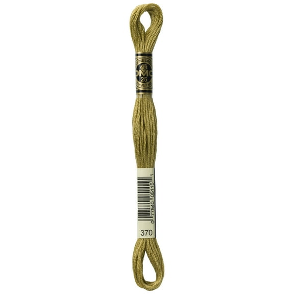 DMC Six-Strand Embroidery Floss - #370 Medium Mustard