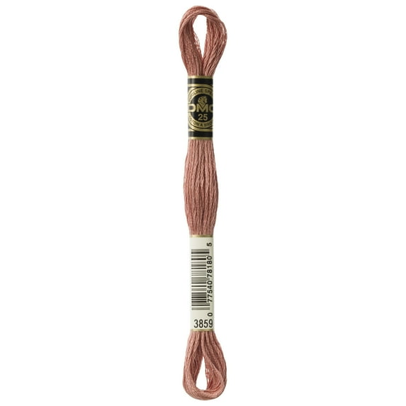 DMC Six-Strand Light Rosewood Embroidery Cotton Yarn, 8.7 Yd., 12 Count