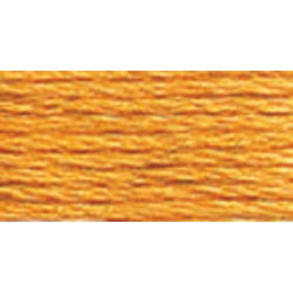 DMC Six-Strand Medium Autumn Gold Embroidery Cotton Yarn, 8.7 Yd., 12 Count