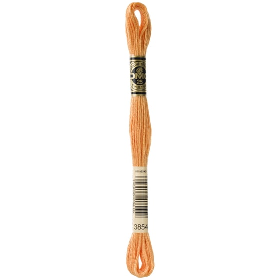 DMC Six-Strand Medium Autumn Gold Embroidery Cotton Yarn, 8.7 Yd., 12 Count