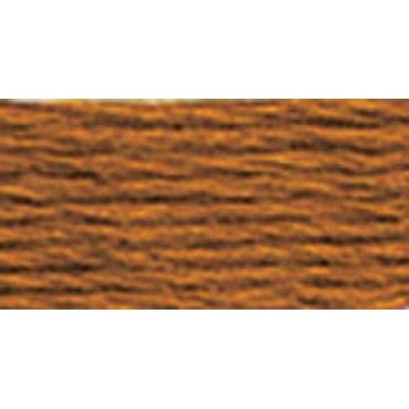 DMC Six-Strand Ultra Very Dark Topaz Embroidery Cotton Yarn, 8.7 Yd., 12 Count