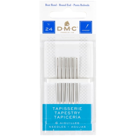DMC Size 24 Nickel-Plated Steel Hand-Sewing Needles (6 Piece)
