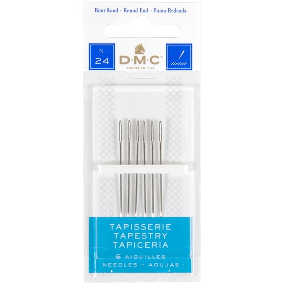 DMC Size 24 Nickel-Plated Steel Hand-Sewing Needles (6 Piece)