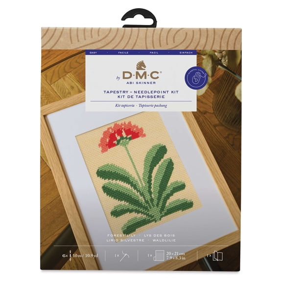 DMC The Designer Collection Easy Tapestry & Needlepoint Kit - Forest Lily