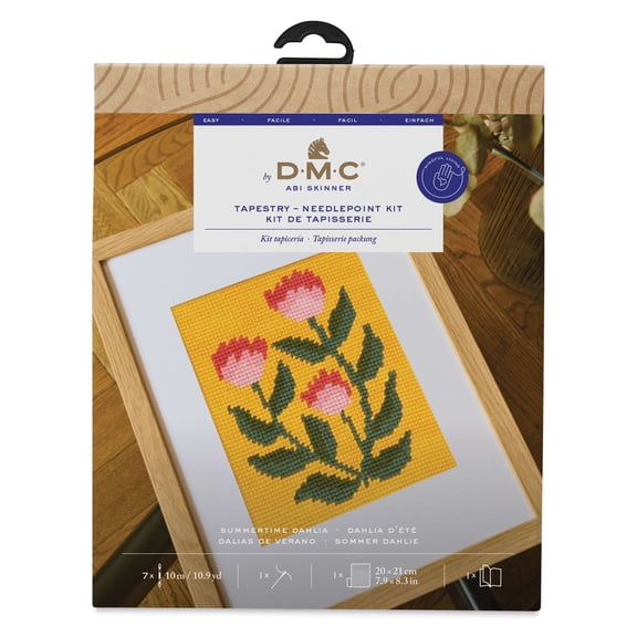DMC The Designer Collection Easy Tapestry & Needlepoint Kit - Summertime Dahlia
