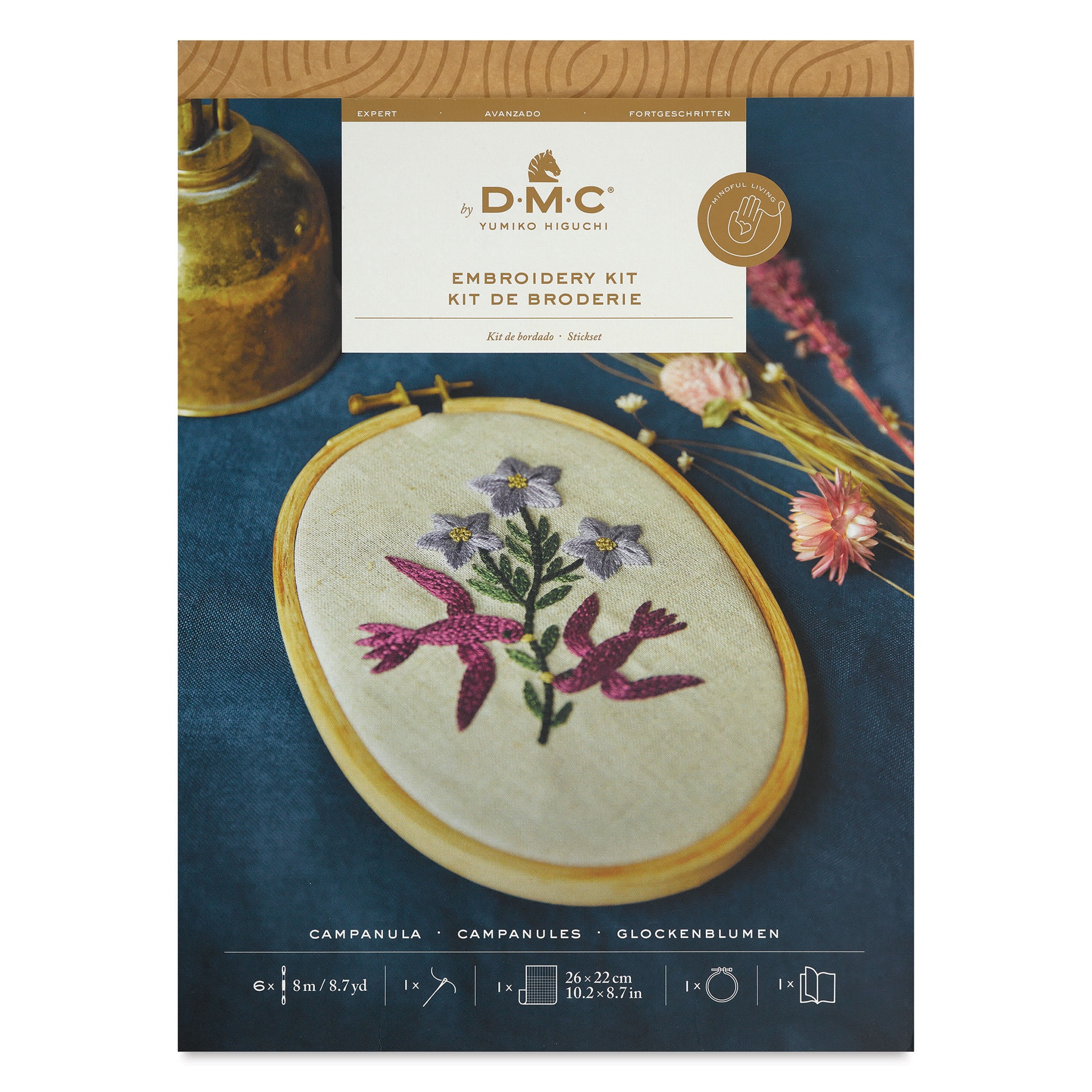 DMC The Designer Collection Embroidery Kits - “Campanula” by Yumiko Higuchi, Advanced