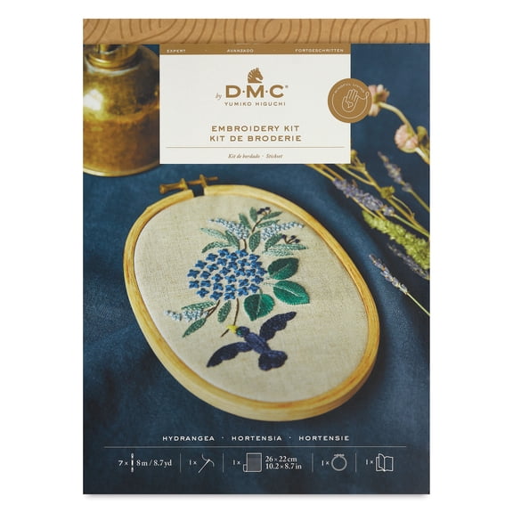 DMC The Designer Collection Embroidery Kits - Hydrangea by Yumiko Higuchi, Advanced