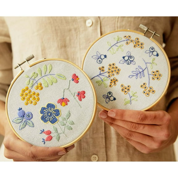 DMC Mindful Making Embroidery Duo Kit-Forest Fruits