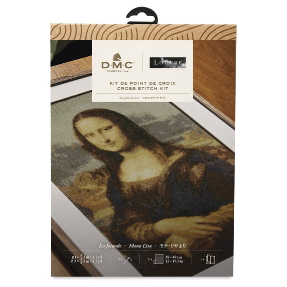 DMC The Masters Collection Cross Stitch Kit - Mona Lisa by Leonardo da Vinci, The Louvre