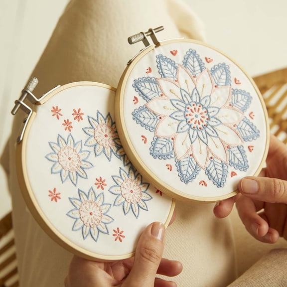 DMC The Mindful Mandala Hoop Stamped Embroidery Kit