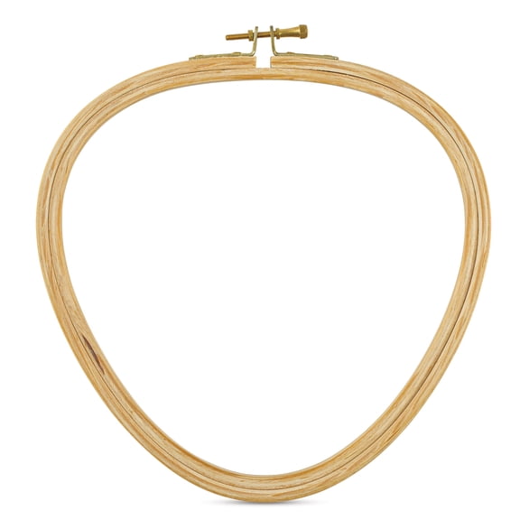 DMC Wooden Needlework Hoop - Triangle, 21.5 cm x 22 cm