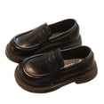 thumbnail image 1 of DMDUOU Girls Dress Shoes Chunky Loafers for Girl Platform Penny Loafers Round Toe School Uniform Slip On Oxford Shoes Black 36, 1 of 9