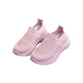 thumbnail image 1 of DMDUOU Girls Lightweight Breathable Sneakers Tennis Shoes Lace-up Running Athletic Shoes for Toddler Pink 2 Years, 1 of 4