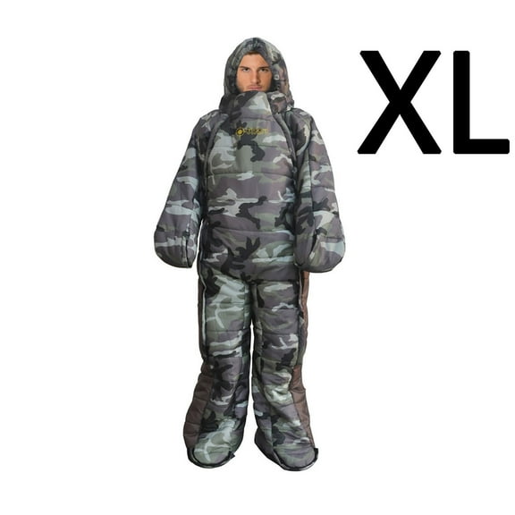 DMDUOU Humanoid Walking Sleeping Bag,Sleeping Bag,for Camping & Outdoor.Portable, Temp Range -2°C to 5°C, Imitation Hollow Cotton Fill - Windproof Design, Large Dual-Zip Opening Multicolor