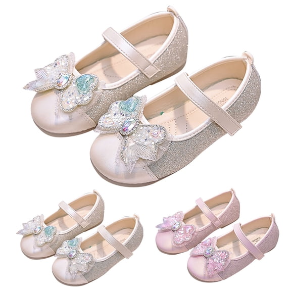 DMDUOU Toddler Girls Mary Jane Princess Ballet Flats Shoes School Party Dress Shoes Pink 26
