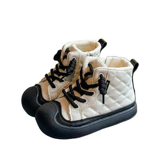 DMDUOU Toddler Shoes for Boys Girls Baby Kids Slip on Walking Shoe Breathable Sock Shoes Lightweight Soft Sneakers Beige 26