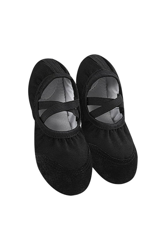 Winter Dance Shoes Women's Warm Boots Clip Cotton Ankle Boots Exercise Body Shoes Soft Sole Ballet Dance Cotton Shoes Black 25