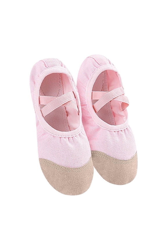 Winter Dance Shoes Women's Warm Boots Clip Cotton Ankle Boots Exercise Body Shoes Soft Sole Ballet Dance Cotton Shoes Pink 26