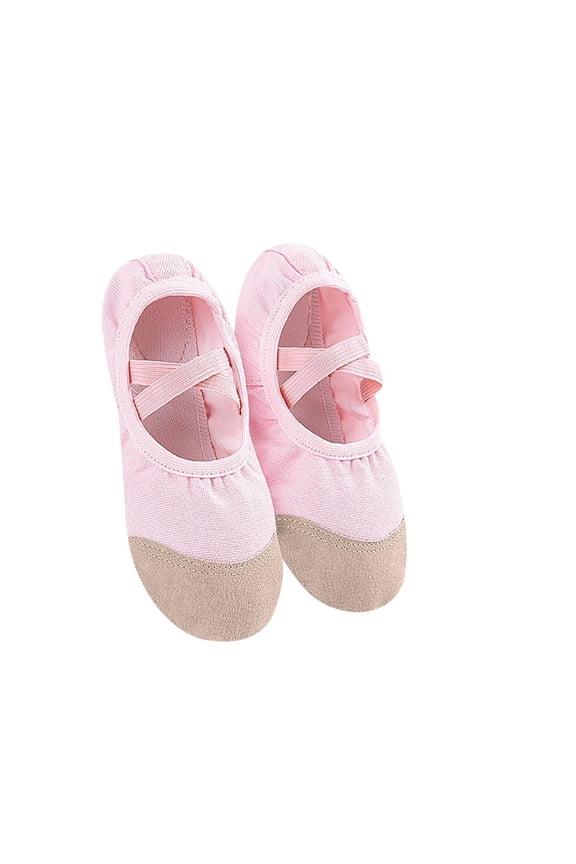 Winter Dance Shoes Women's Warm Boots Clip Cotton Ankle Boots Exercise Body Shoes Soft Sole Ballet Dance Cotton Shoes Pink 26