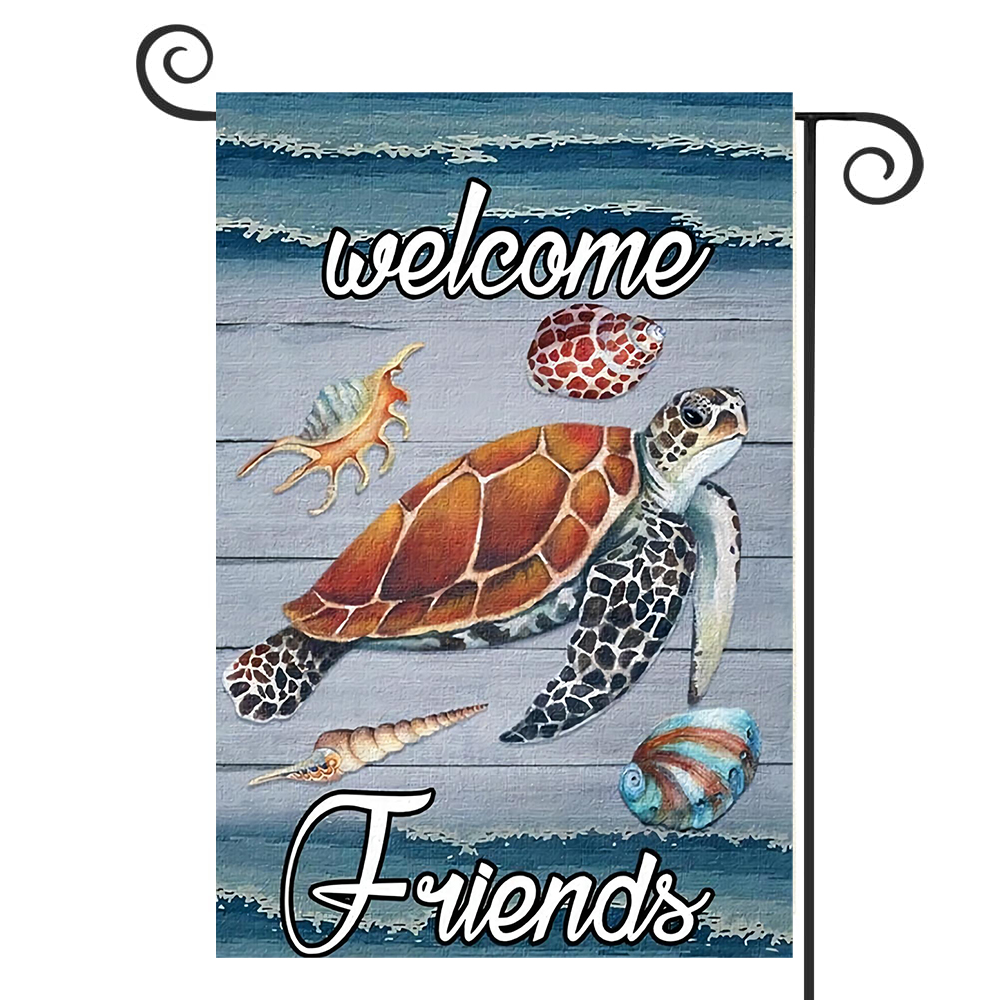 Meltelot Gartenflagge ‚Welcome To Undersea World‘, 30,5 X 45,7 Cm, Doppelseitig – Aus Polyester, Wetterfest