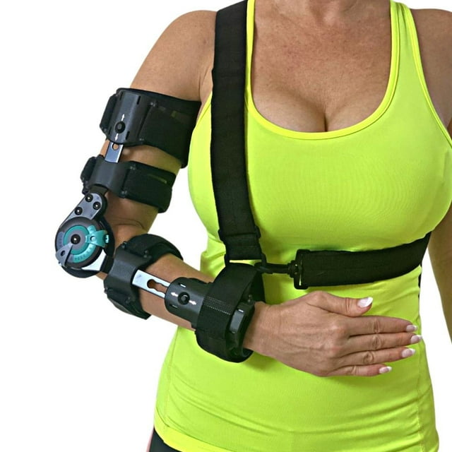 DMEforLess Adjustable Post OP Elbow Brace Stabilizing Fractures