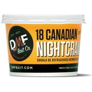 DMF Bait Co. Live Canadian Night Crawlers, Fish Bait, 18 Ct.