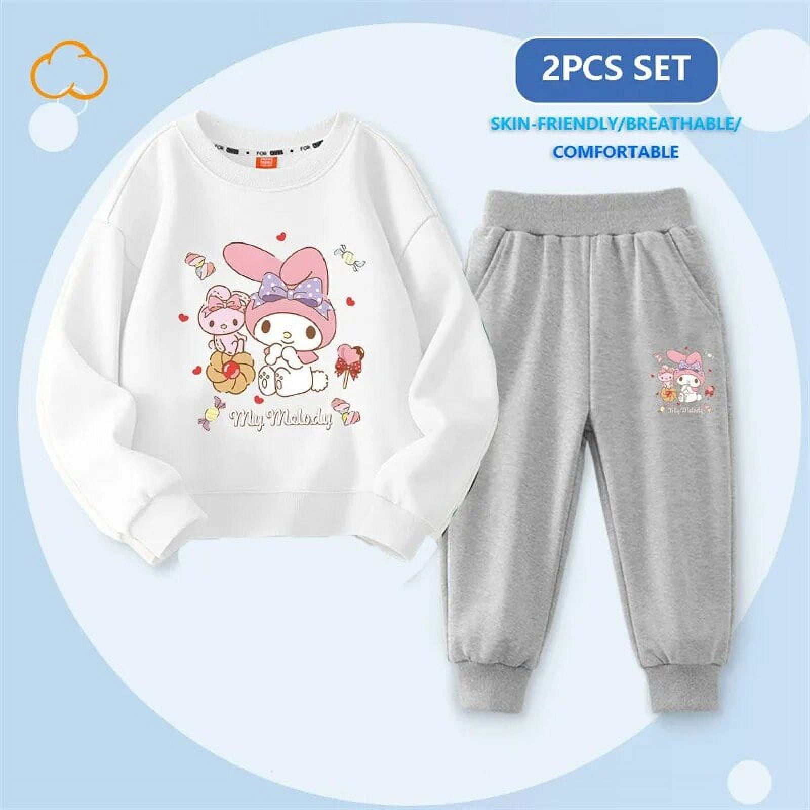 DMH Anime Sanrio Kuromi Kawaii Children‘s Clothing 2Pcs Set Cinnamoroll ...