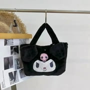 DMH Kawaii Sanrio Plush Bag My Melody Kuromi Cartoon Animal Handbag Cute Cinnamoroll Storage Tote Bags Women Girls Birthday Gifts